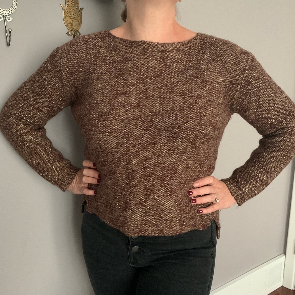 Anthropologie crew neck sweater